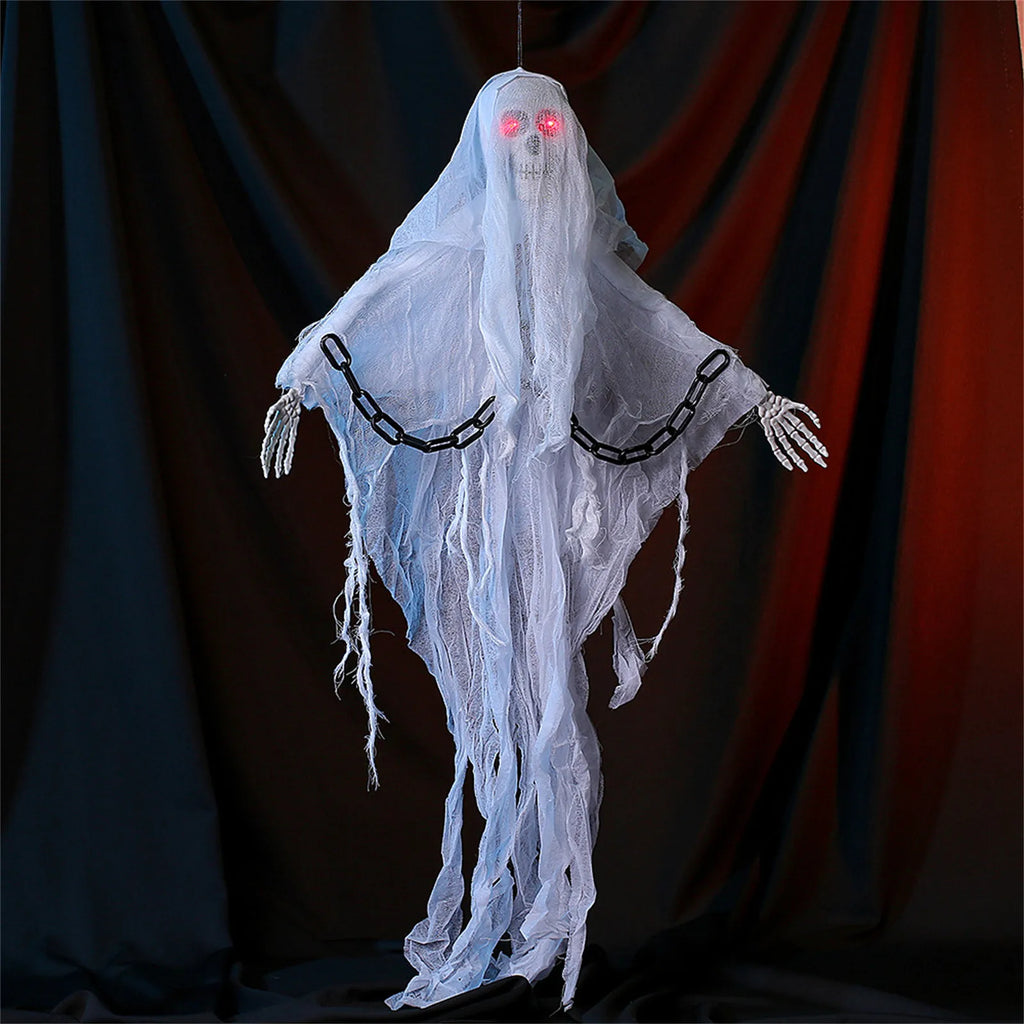 Halloween Hanging Skull Ghost Haunted House Decoration Horror Prop Halloween Party Supplie Pendant Home Indoor Outdoor Bar Decor