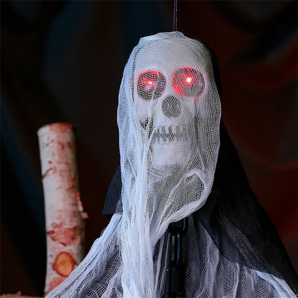 Halloween Hanging Skull Ghost Haunted House Decoration Horror Prop Halloween Party Supplie Pendant Home Indoor Outdoor Bar Decor